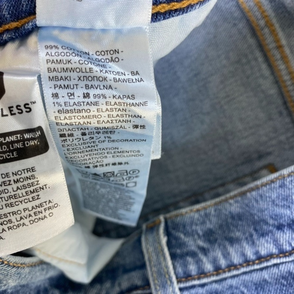Levi's 501 Jeans Women Sz 25x28 (actual 27x27) Medium Wash Classic Button Fly - Picture 6 of 12